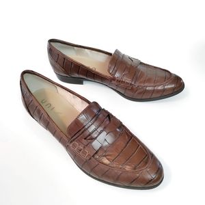 Unisa Mock Croc Unstaslia Penny Loafer Size 9 1/2 M